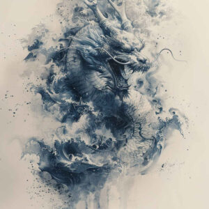 dragon-warrior – tattoo design ideas free ai generated – stitched – for-upper-shoulder – Gallery: dragons-inkby-ai