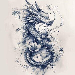 dragon-warrior – tattoo design ideas free ai generated – terrifying – for-wrist – Gallery: dragons-inkby-ai