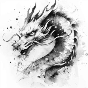 dragons – tattoo design ideas free ai generated – poison – for-scapula – Gallery: dragons-inkby-ai