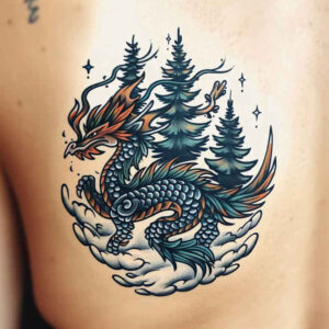 flying-dragon – tattoo design ideas free ai generated – macabre – for-hand – Gallery: dragons-inkby-ai
