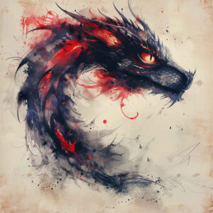 flying-dragon – tattoo design ideas free ai generated – unholy – for-shoulder-blade – Gallery: dragons-inkby-ai