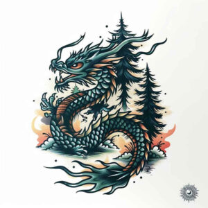 japanese-dragon – tattoo design ideas free ai generated – ancient-curse – for-hand – Gallery: dragons-inkby-ai