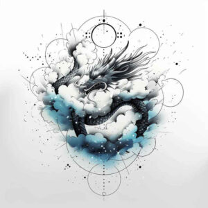 legendary-dragon – tattoo design ideas free ai generated – decaying – for-ankle – Gallery: dragons-inkby-ai