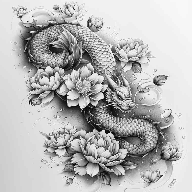 legendary-dragon – tattoo design ideas free ai generated – disturbing – for-upper-thigh – Gallery: dragons-inkby-ai