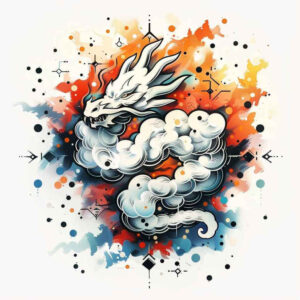 legendary-dragon – tattoo design ideas free ai generated – hellfire – for-upper-arm – Gallery: dragons-inkby-ai
