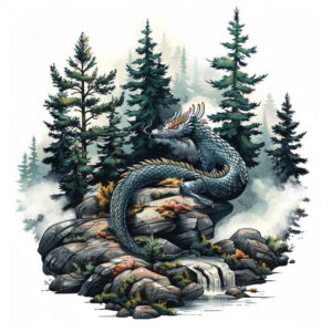 legendary-dragon – tattoo design ideas free ai generated – unholy – for-collarbone – Gallery: dragons-inkby-ai