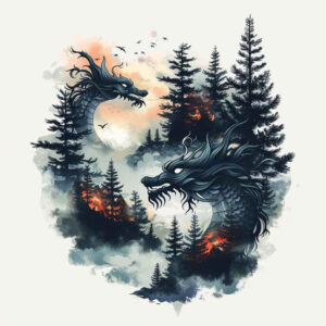 mythical-dragon – tattoo design ideas free ai generated – spine-chilling – for-palm – Gallery: dragons-inkby-ai