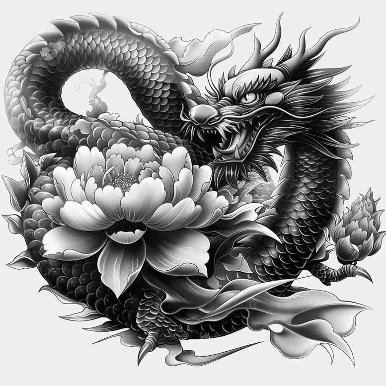 dragons tattoo design ideas clean fill ancient for full back