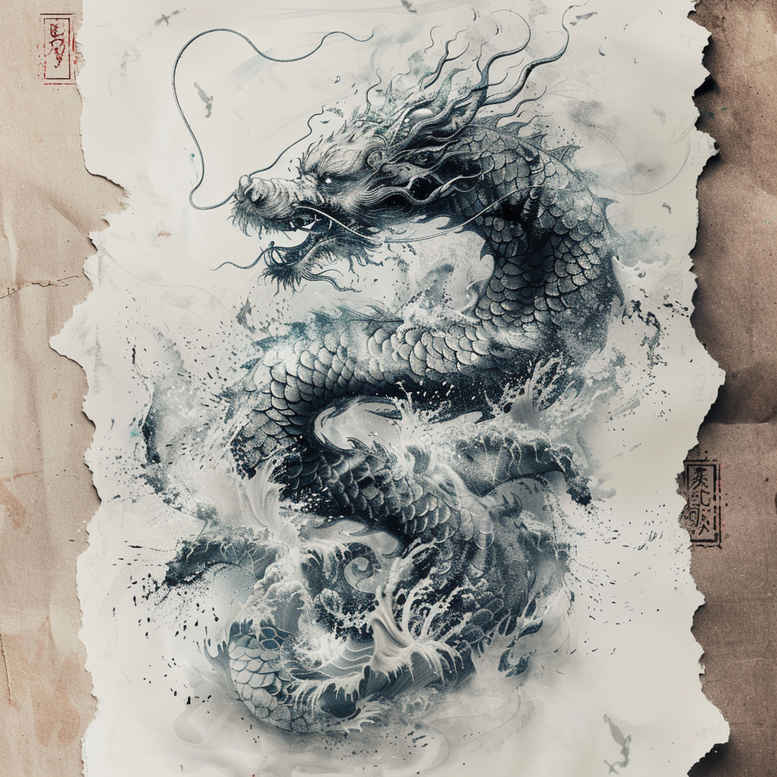 dragons tattoo design ideas glowing ancient for knee