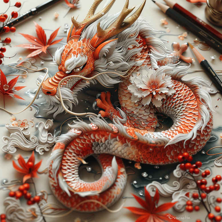 dragons tattoo design ideas Neotraditional dynamic color artistic detail stands for determination