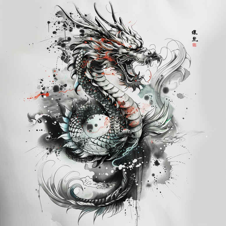 dragons tattoo design ideas drawing curved body for shoulder