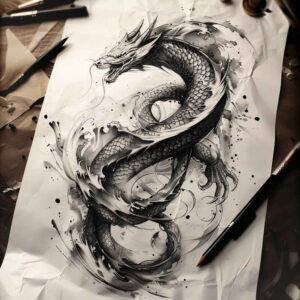dragons tattoo design ideas Realism depth realism curved body meaning resilience