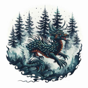 dragons tattoo design ideas Realim light and shadow play curved lines for shoulder blade
