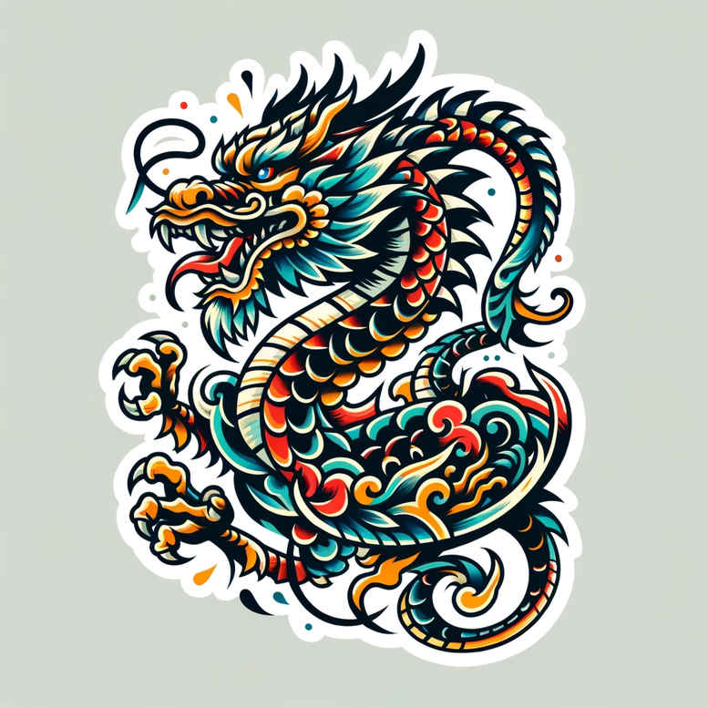 dragons tattoo design ideas refined color palette detailed claws for side