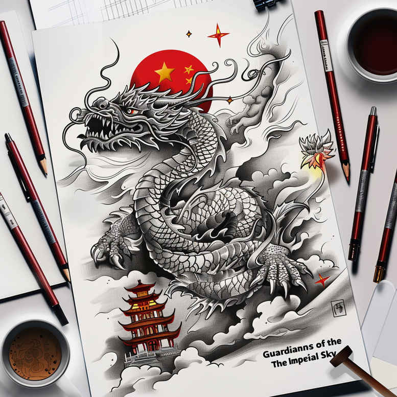 dragons tattoo design ideas artistic contrast detailed claws for toe