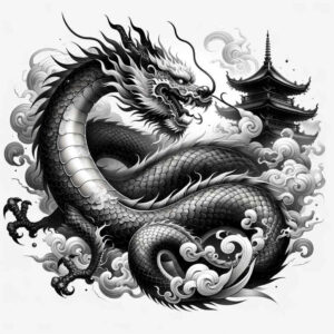 dragons tattoo design ideas Realism reflective light detailed claws meaning perseverance