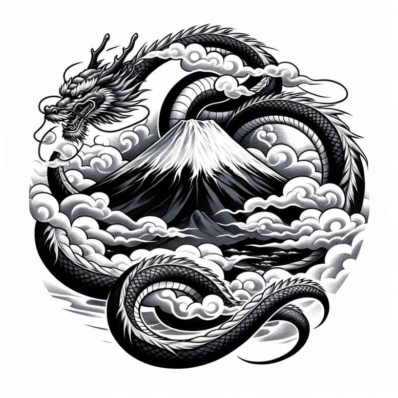 dragons tattoo design ideas wide-angle detailed scales for elbow