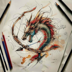 dragons tattoo design ideas bold color detailed texture shows courage