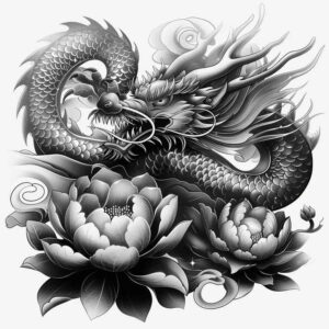 dragons tattoo design ideas vivid gradients dynamic represents resilience