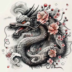 dragons tattoo design ideas Surrealism metamorphosis fantasy art embodying resilience