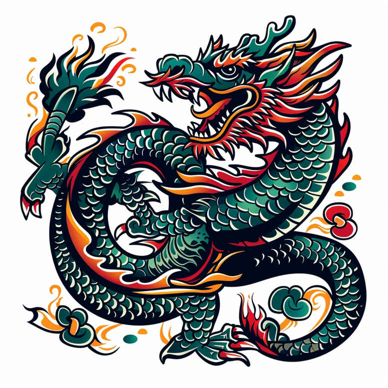 dragons tattoo design ideas realistic fantasy art for full back