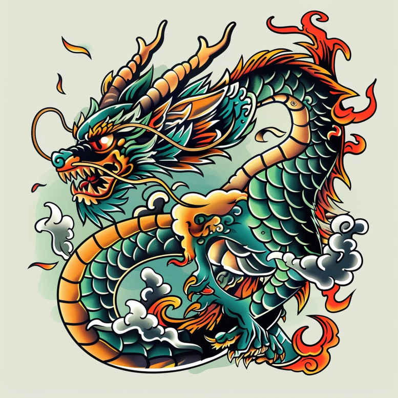 dragons tattoo design ideas vivid detail fantasy art for heel