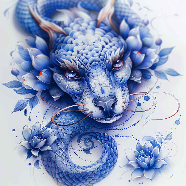 dragons tattoo design ideas Realism realistic wrinkles fantasy art meaning determination