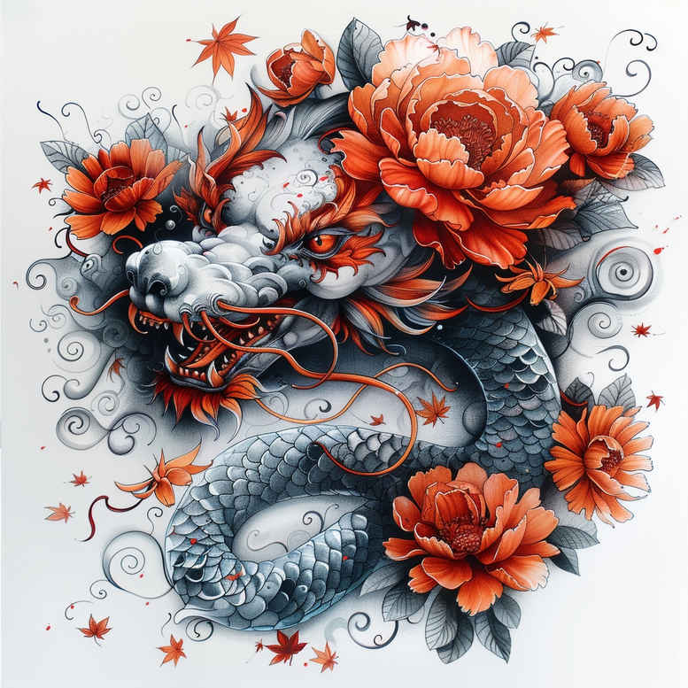dragons tattoo design ideas decorative elements fantasy creature embodying resilience
