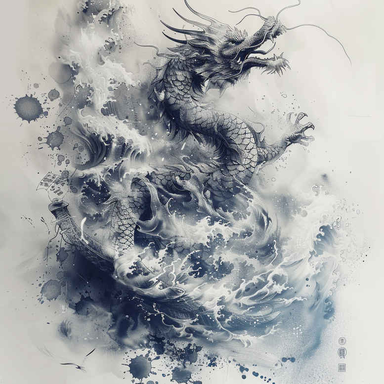 dragons tattoo design ideas spectral hues fantasy embodying strength