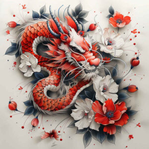 dragons tattoo design ideas Realim light and shadow play fierce expression embodying determination