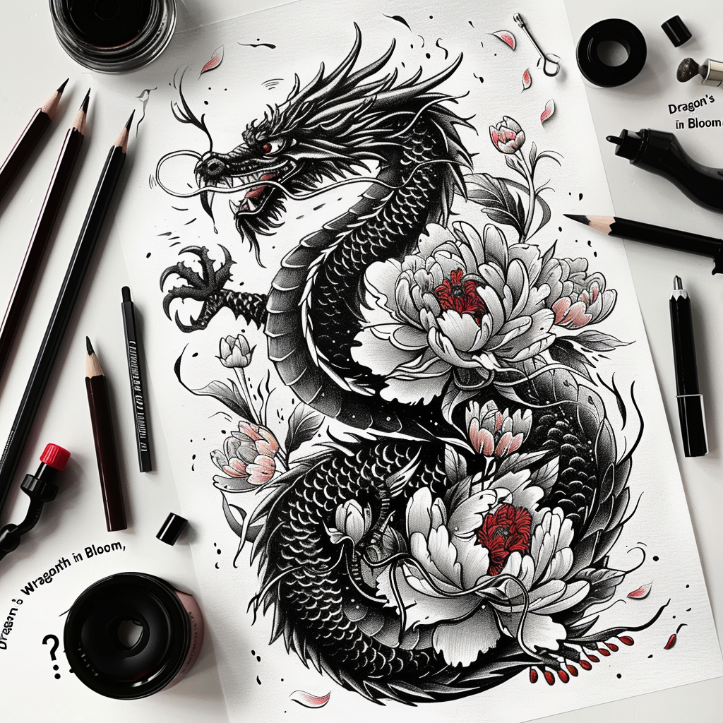 dragons tattoo design ideas Surrealism shadow play fierce expression stands for perseverance