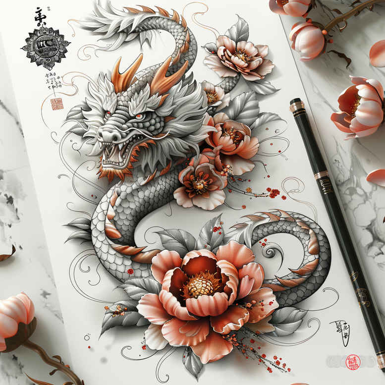 dragons tattoo design ideas geometric fierce eyes for stomach