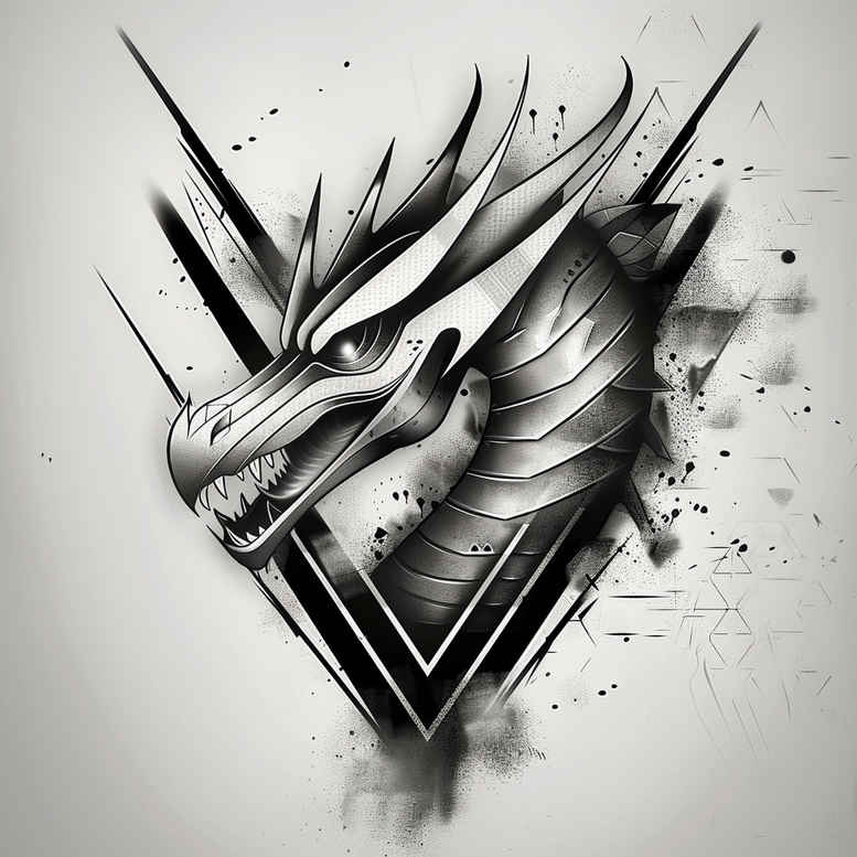 dragons tattoo design ideas detailed textures fierce eyes for upper shoulder
