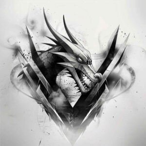 dragons tattoo design ideas dynamic shapes fierce eyes meaning determination