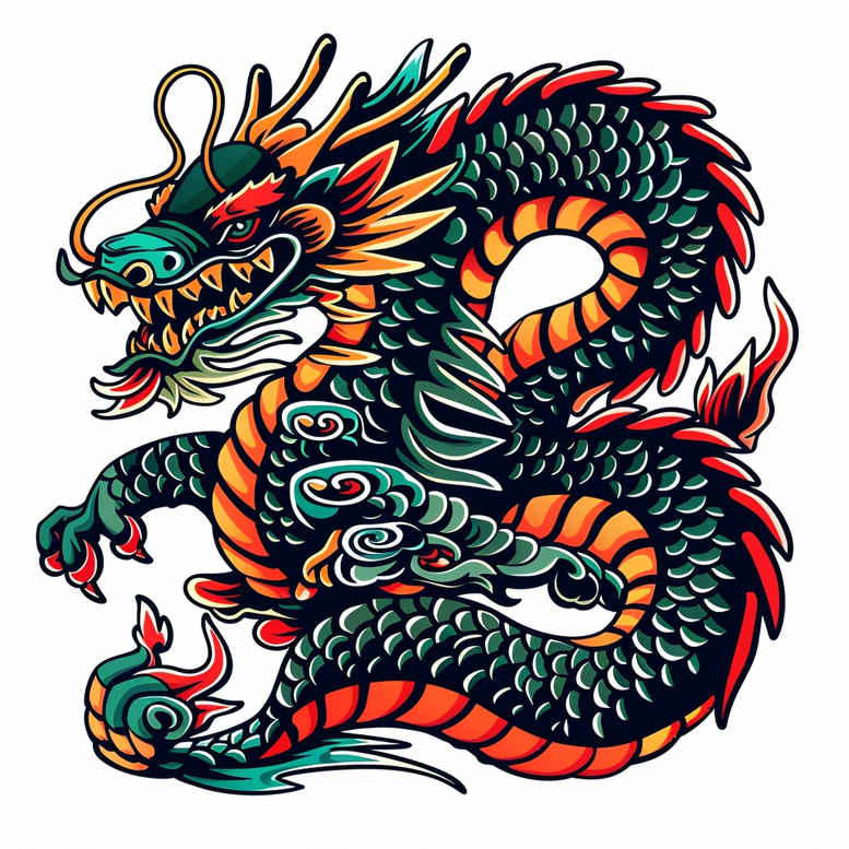 dragons tattoo design ideas Surrealism shifting shapes fierce for nape