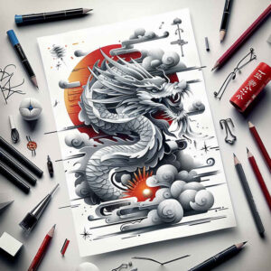 dragons tattoo design ideas refined detail fierce stands for courage