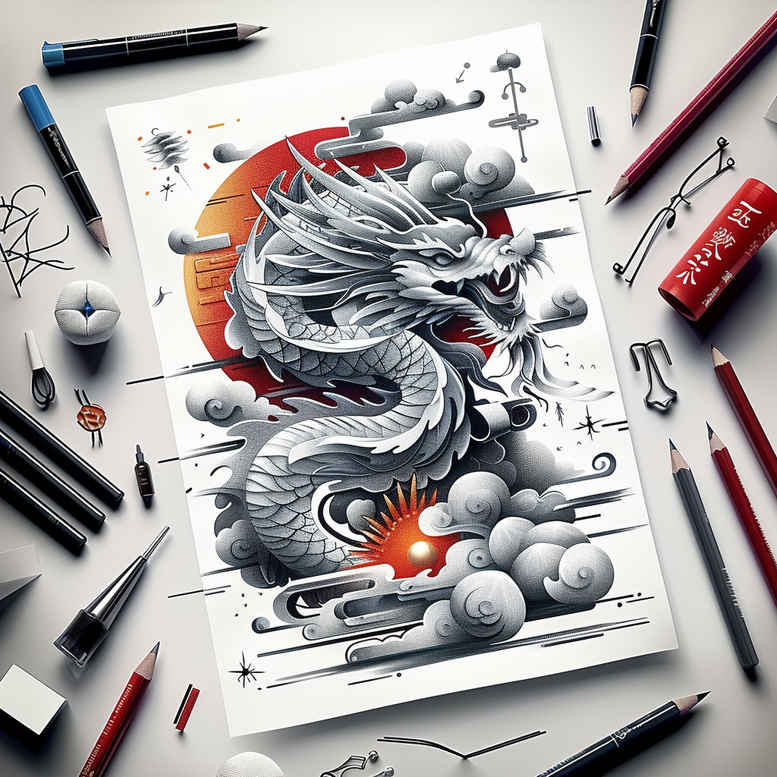 dragons tattoo design ideas refined detail fierce stands for courage