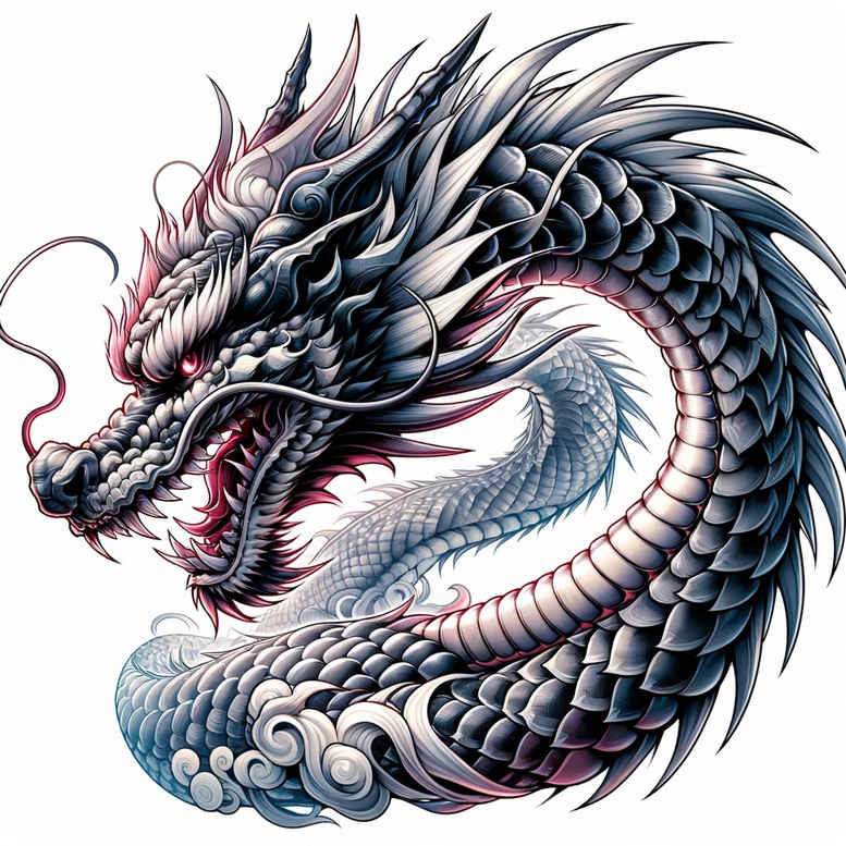 dragons tattoo design ideas artistic contrast fire breath endurance and power
