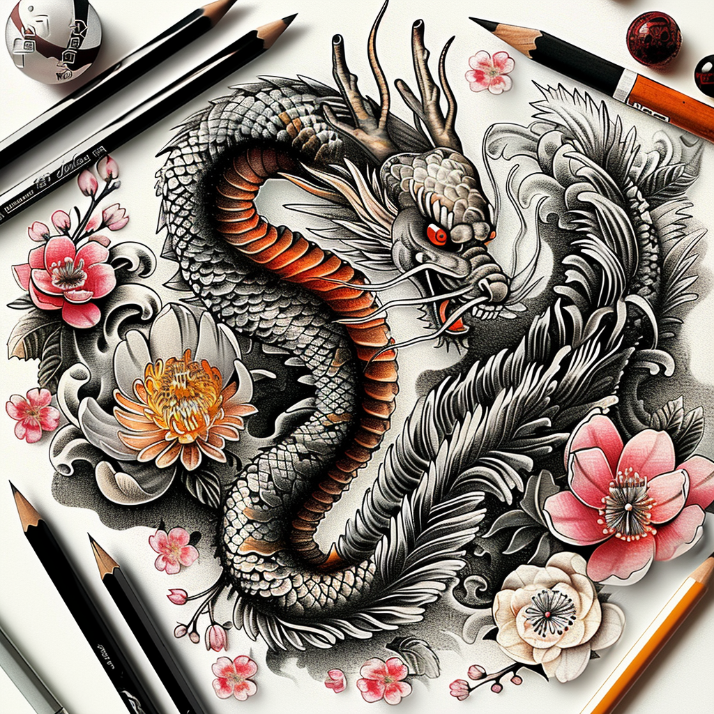 dragons tattoo design ideas structured design flame effect for upper shoulder