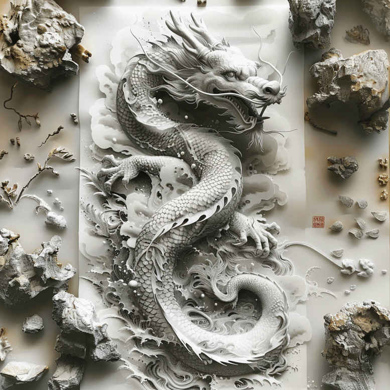 dragons tattoo design ideas intricate shading flame stands for endurance