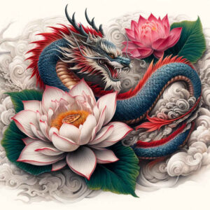dragons tattoo design ideas smooth gradients guardian shows courage