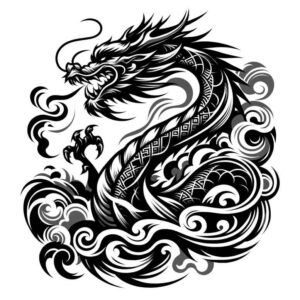 dragons tattoo design ideas ultra-detailed majestic for lower leg