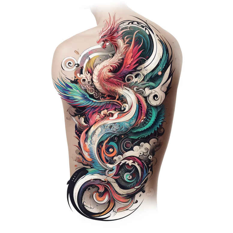 dragons tattoo design ideas 3D-rendered majestic stands for resilience