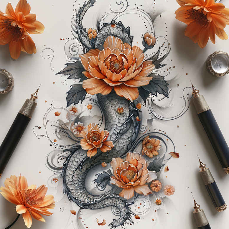 dragons tattoo design ideas natural blush mystical aura for palm