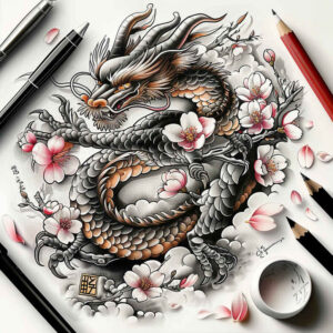 dragons tattoo design ideas hyperrealistic mystical aura meaning endurance