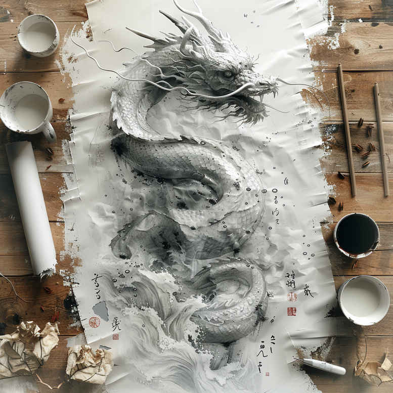 dragons tattoo design ideas Realism realistic lighting mystical for neck