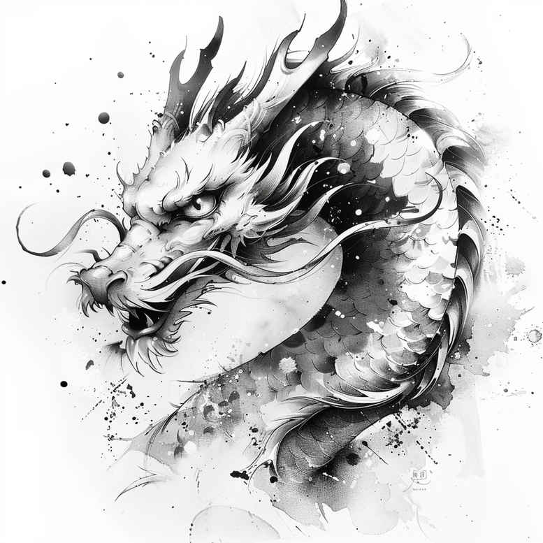 dragons tattoo design ideas detailed linework mystical shows resilience