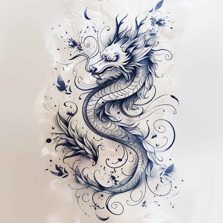 dragons tattoo design ideas naturalistic mystical symbol of perseverance