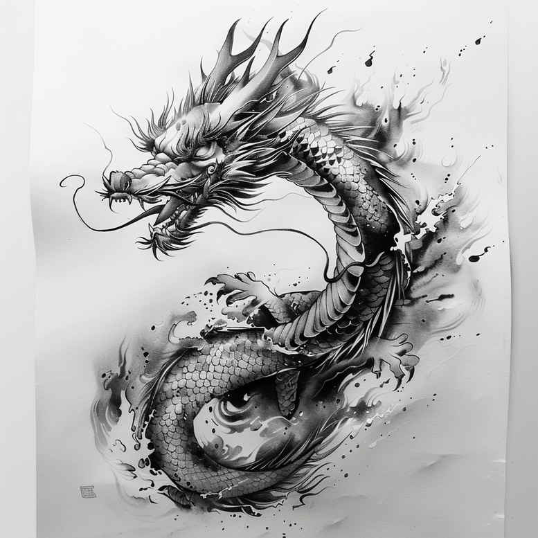 dragons tattoo design ideas refined lines mythical beast for wrist side