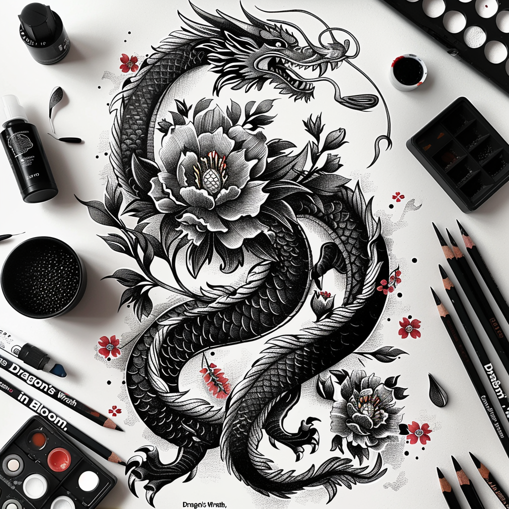 dragons tattoo design ideas Realism detail accuracy mythical courage and power
